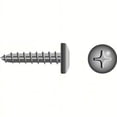 thumbnail image 1 of SeaChoice  00909; #14 X 1 Phillips Head Pan Sheet Metal Screw Stainless Steel 100/ Bag, 1 of 1