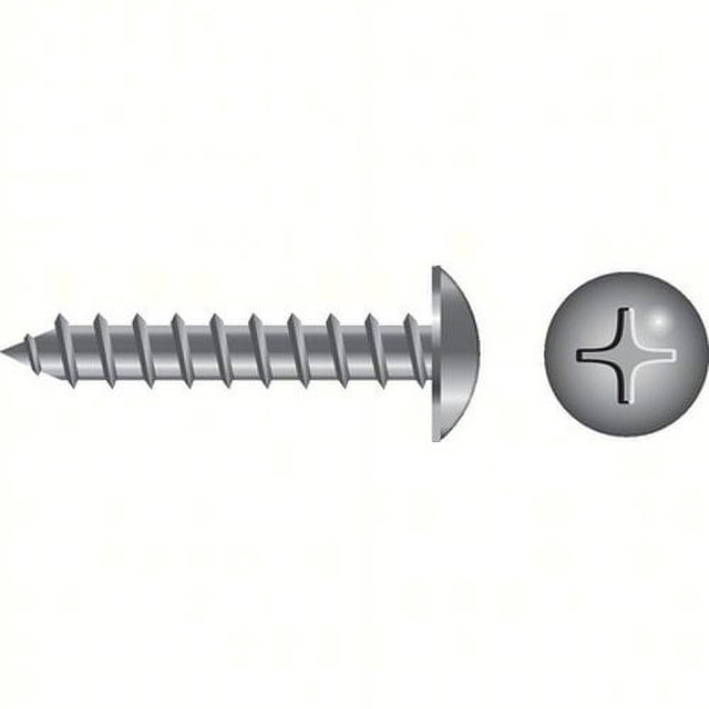 100 Viti Maschiatura Lamiera Testa Tronco Phillips #8 X 1/2 Cromate – Rivercity Fastener