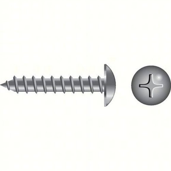 SeaChoice 00926; #8 X1/2 Phillips Head Trus Sheet Metal Screw Stainless Steel 100/ Bag