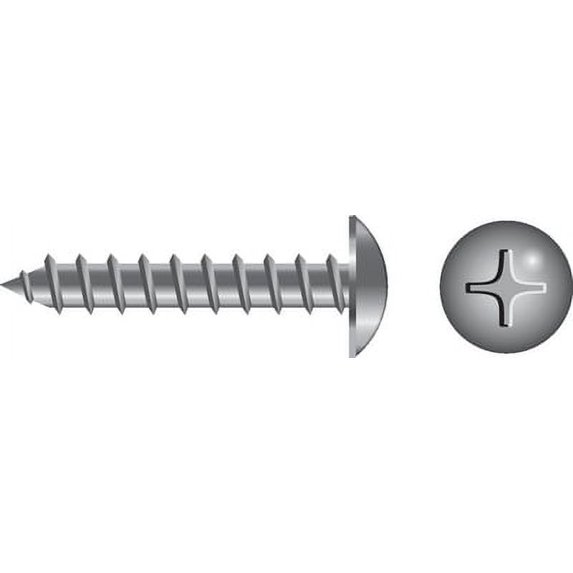 SeaChoice 00929; #8 X 1-1/4 Phillips Head Trus Sheet Metal Screw Stainless Steel 100/ B