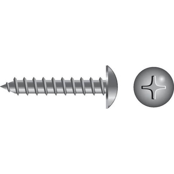SeaChoice 00929; #8 X 1-1/4 Phillips Head Trus Sheet Metal Screw Stainless Steel 100/ B