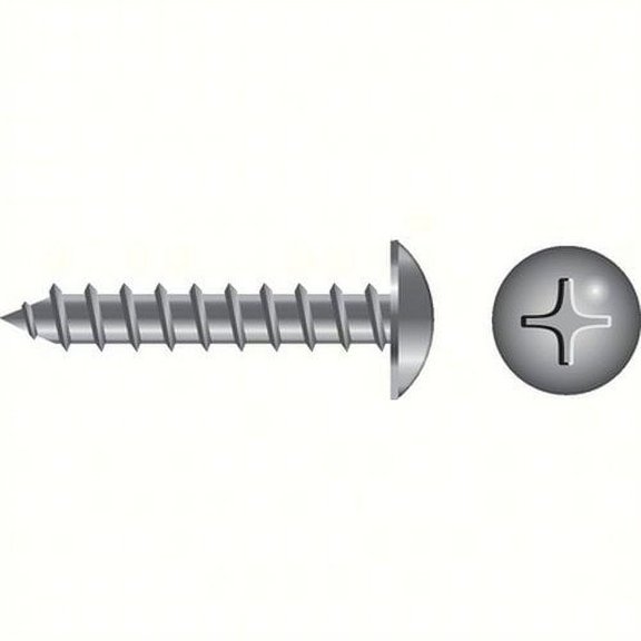 SeaChoice 00934; #10X3/4 Phillips Head Trus Sheet Metal Screw Stainless Steel 100/ Bag
