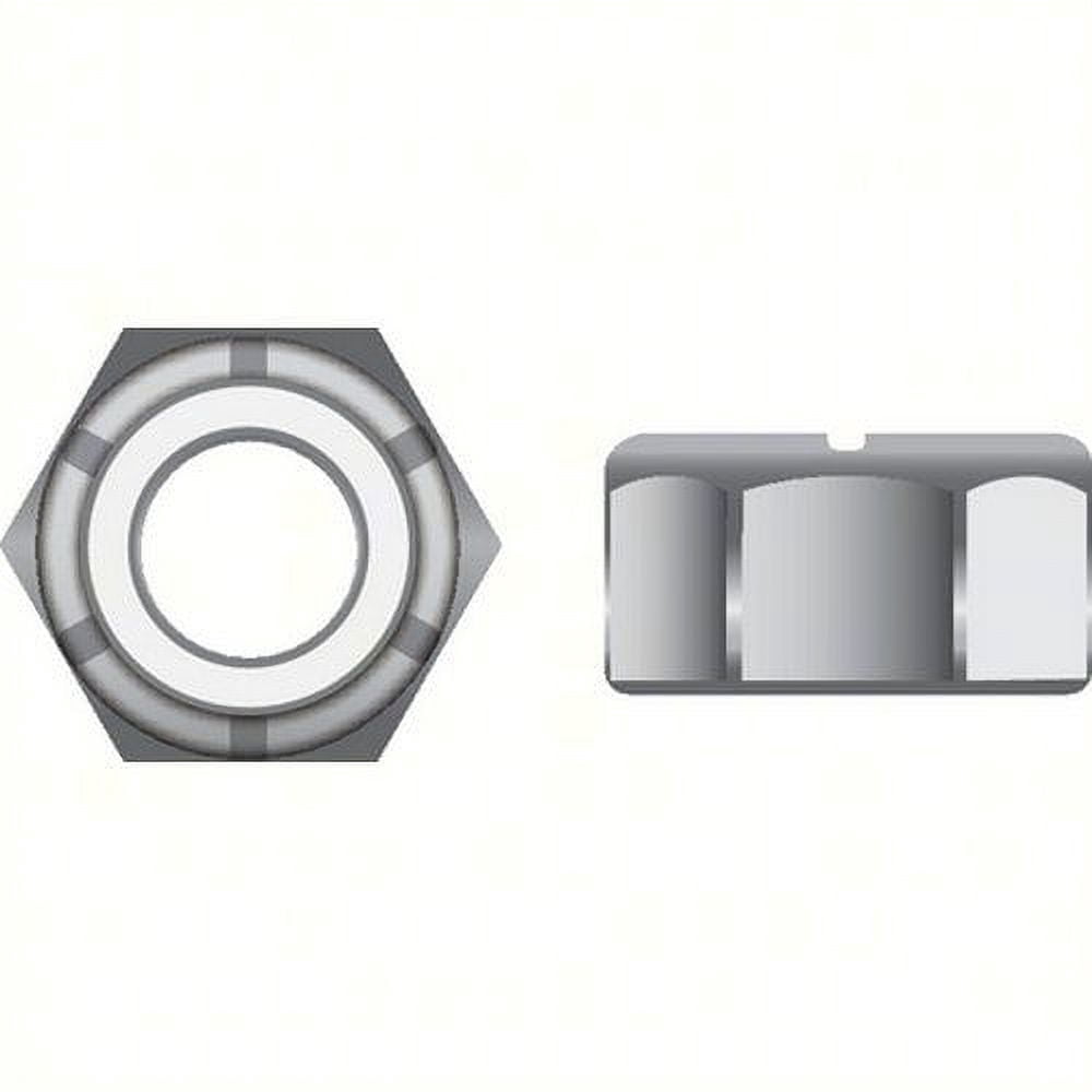 SeaChoice 01229; M12-1.75 Nylon Insert Locknut Stainless Steel 25/ B ...