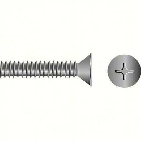 SeaChoice 01337; M6-1X50 Phillips Head Flat Machine Screw Stainless Steel 25/ Bag