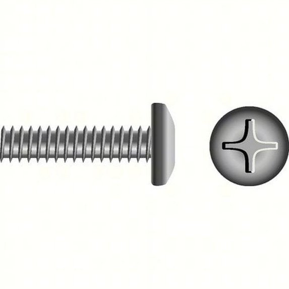 SeaChoice 01357; M5-.8X20 Phillips Head Pan Machine Screw Stainless Steel 50/ Bag