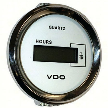 SeaChoice 2-1/16" Flush Mount 12/24V Digital Hourrmeter