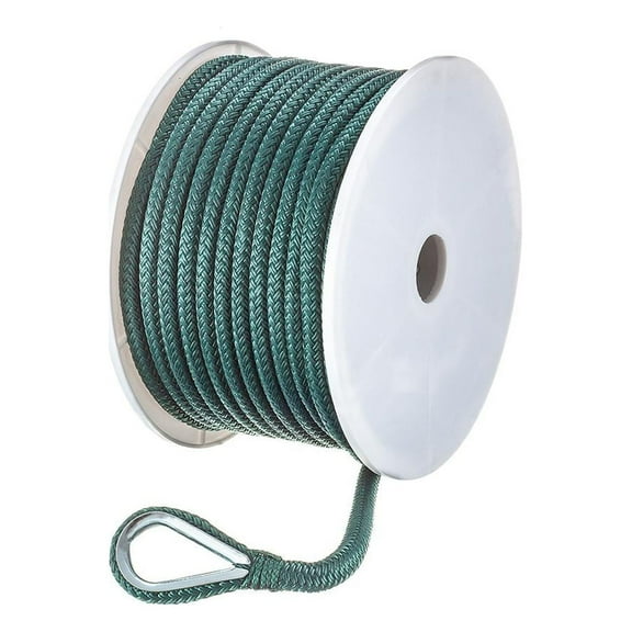 SeaChoice 42181; Anchor Line Green Brd 3/8Inx10