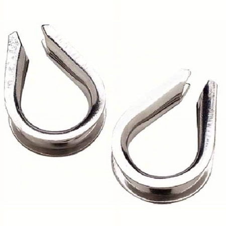 SeaChoice 43411; Rope Thimble Stainless Steel 5/16 (2/Card