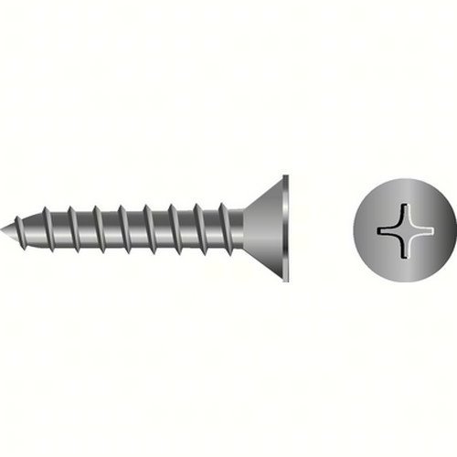 SeaChoice 59517; #6 X 1/2 Phillips Head Flat Tapping Screw 10/Bag Made by SeaChoice