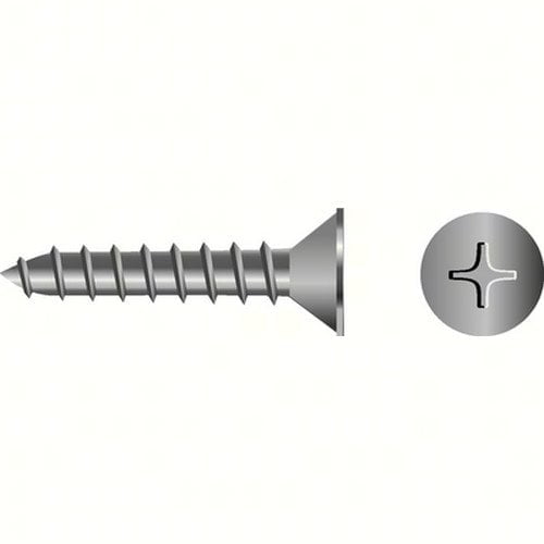 SeaChoice 59518; #6 X 3/4 Phillips Head Flat Tapping Screw 10/ Bag Made by