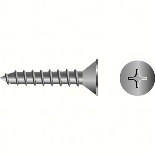 SeaChoice 59548; #14 X 3 Phillips Head Flat Tapping Screw 2/ Bag