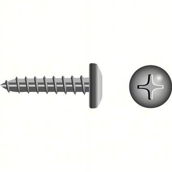 SeaChoice 59576; #10 X 3 Phillips Head Pan Tapping Screw 4/ Bag