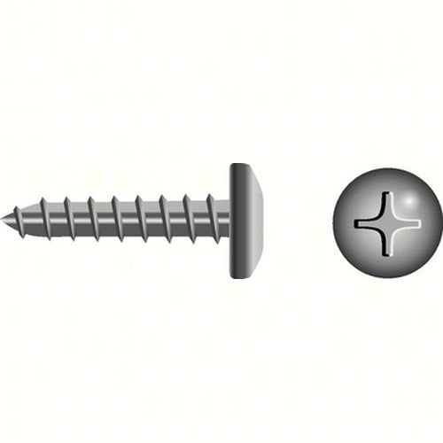 SeaChoice 59579; #12 X 1-1/2 Phillips Head Pan Tapping Screw 4/ Bag (Pack Of 10)