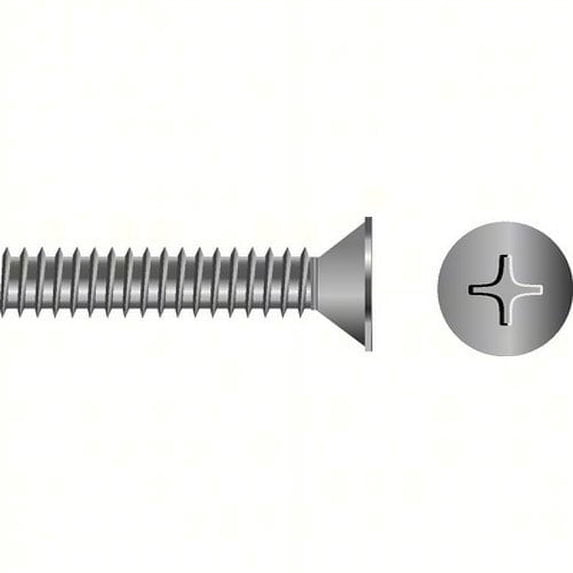 SeaChoice 59634; 8-32 X 1-1/2 Phillips Head Flat Machine Screw 6/ Bag Made by SeaChoice