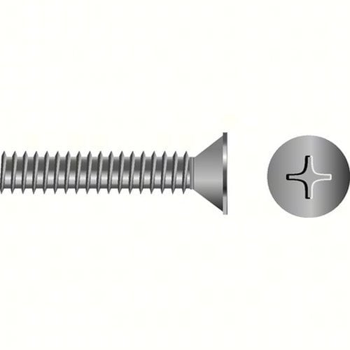 SeaChoice 59638; 10-24 X 1-1/2 Phillips Head Flat Machine Screw 6/ Bag Made by