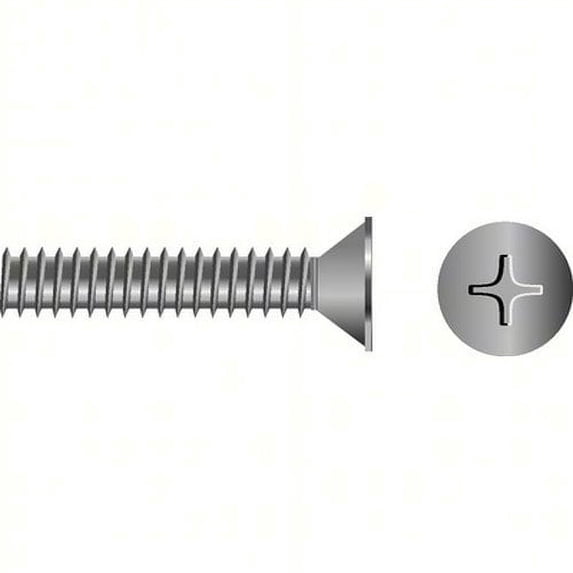 SeaChoice 59639; 10-24 X 2 Phillips Head Flat Machine Screw 4/ Bag Made by
