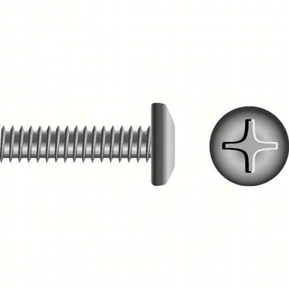 SeaChoice 59671; 1/4-20 X 1/2 Phillips Head Pan Machine Screw 6/ Bag