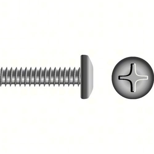 SeaChoice 59673; 1/4-20 X 3/4 Phillips Head Pan Machine Screw 6/ Bag