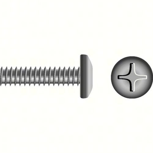 SeaChoice 59674; 1/4-20 X 1 Phillips Head Pan Machine Screw 6/ Bag