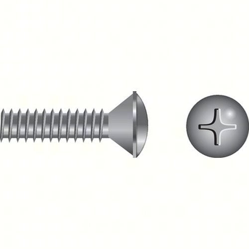 SeaChoice 59684; 6-32 X 3/4 Phillips Head Oval Machine Screw 10/ Bag