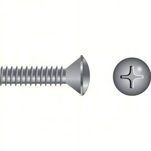 SeaChoice 59688; 8-32 X 1 Phillips Head Oval Machine Screw 10/ Bag