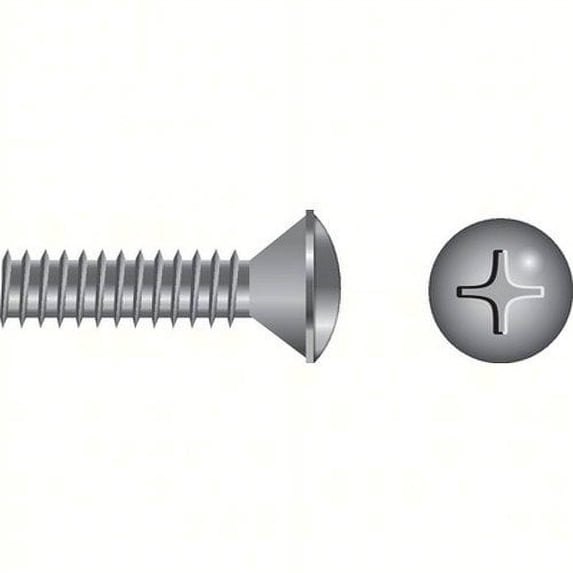 SeaChoice 59698; 1/4-20 X3/4 Phillips Head Oval Machine Screw 6/ Bag