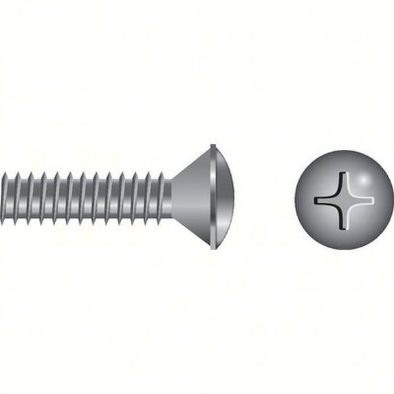 SeaChoice 59699; 1/4-20 X 1 Phillips Head Oval Machine Screw 6/ Bag