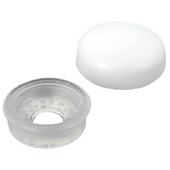 SeaChoice 59903; White Screw Cap #1012 6/ Bag Made by SeaChoice