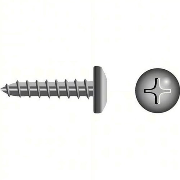 SeaChoice 59971; #8 X 3/4 Phillips Head Pan Tapping Screw 100-Pack