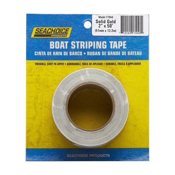 SeaChoice 77956 77956; Gold Boat Stripe Tape 2X50