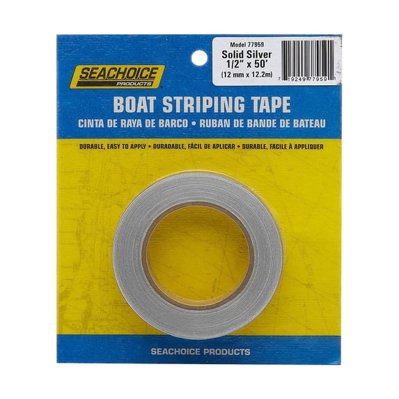 SeaChoice 77959 77959; Silver Boat Strip Tape 1/2X50