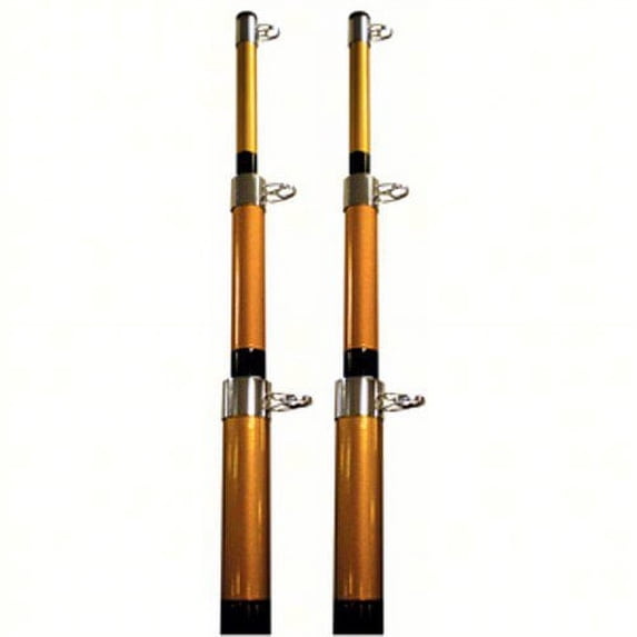 SeaChoice 88211; Tele Outrigger Pole-15 ft-Blac