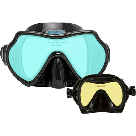 SeaDive EagleEye TrueColor-HD Yellow Inside Mask with Purge