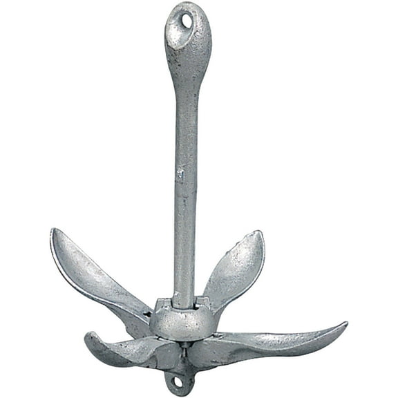 SeaDog 318018 Galvanized Folding 22-1/2" Anchor, 1/2" Diameter, 10' to 20' Chain Length, Fits 18' to 26' Boats
