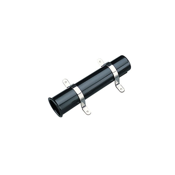 12" Black and Silver Solid Side Mount Rod Holder