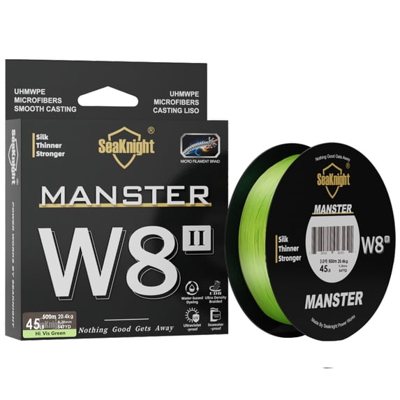 SeaKnight Brand W8 II Series Fishing Lines 8 Weaves 500m 300m 150m Upgrade Strong Braided PE Line for Seawater fishing 15-100LBs
