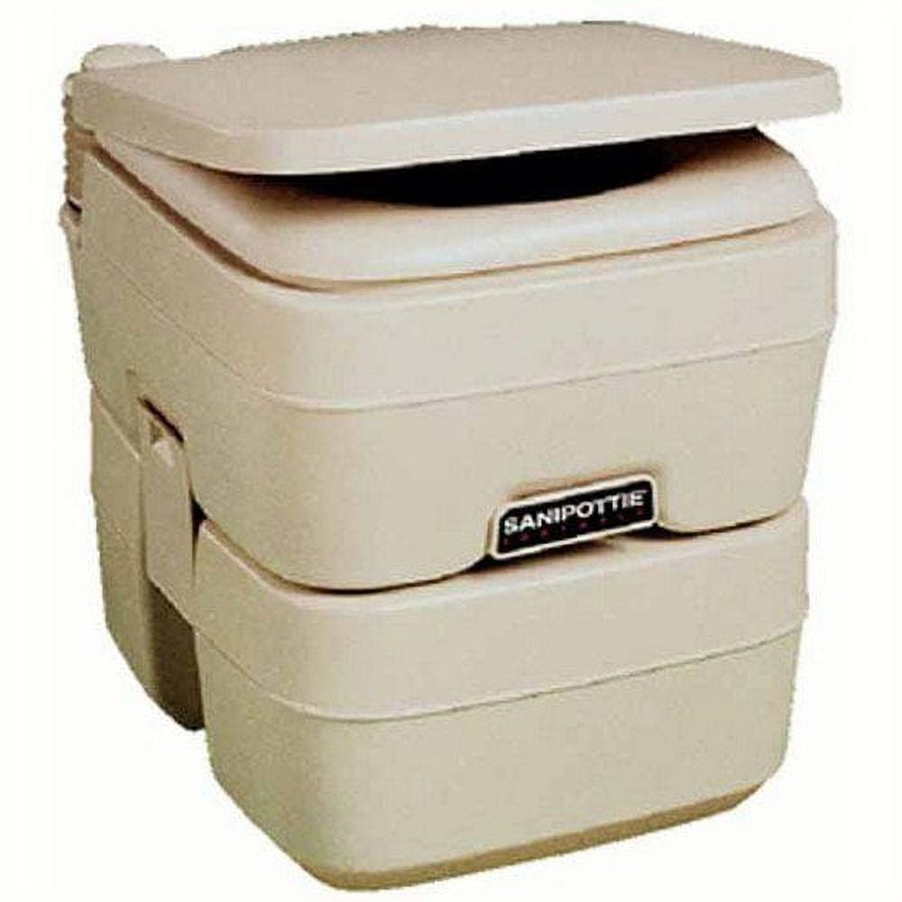 Dometic 5.0 Gal. SaniPottie Portable Toilet with Mounting Brackets and 1.5 in. MSD Fittings in Tan Dometic 5.0 Gal. SaniPottie Portable Toilet with Mounting Brackets and 1.5 in. MSD Fittings in Tan