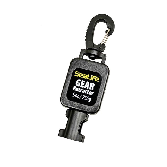 SeaLife Compact Underwater Retractor 9 oz. retraction Force; 32 Maximum Length. Holds Mini Lights, Micro Series and RM-4K Cameras