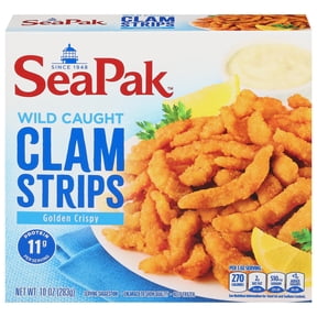 SeaPak Clam Strips in an Oven Crunchy Breading, 10 oz (Frozen Seafood)