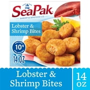 SeaPak Lobster and Shrimp Bites, Oven Crispy, Frozen, 14 oz