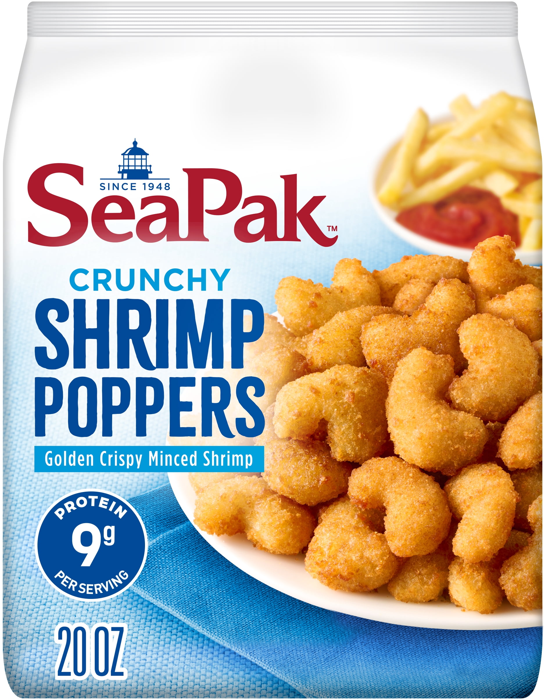 SeaPak Shrimp Poppers with Oven Crispy Breading, 20 oz (Frozen