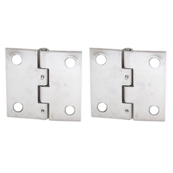 SeaRay 1701725 Chrome Plated Brass 2 Inch Boat Butt Hinges (Pair)