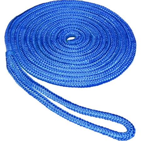 SeaSense 0.5 in x 25 ft Double Braid Dockline-Blue