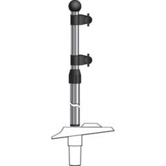 SeaSense 26' / 48' Telescoping Flagpole with Flag Attachments