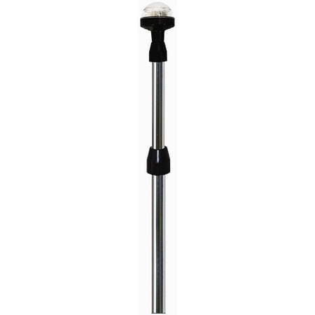 SeaSense 40" to 72" 12 Volt Telescopic All-Round Stern Light, No Base, Chrome