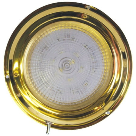 SeaSense 6-3/4" Titanium Nitride 24 LED Dome Light, White