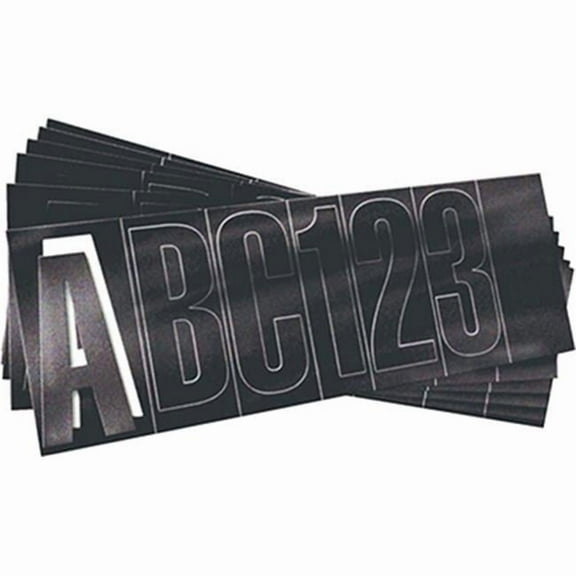 SeaSense Letter Kit, Waterproof, Black, 3-In.