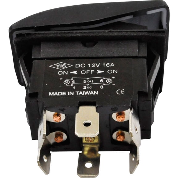 SeaSense MOM/OFF/MOM Illuminated 6 Pole Easy Touch Splash-Proof Switch