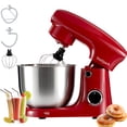 thumbnail image 1 of SeaSpark 3in1 Stand Mixer, Tilt-Head 10-Speed Kitchen Electric Stand Mixer, 5.5 QT Food Mixer with Dough Hook, Beater, Whisk, Red, 1 of 8