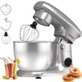 thumbnail image 1 of SeaSpark 3in1 Stand Mixer, Tilt-Head 10-Speed Kitchen Electric Stand Mixer, 5.5 QT Food Mixer with Dough Hook, Beater, Whisk, Silver, 1 of 8